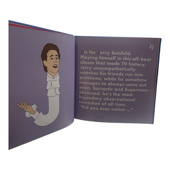 Seinfeld Legends Alphabet Book by - Blue and Yellow - Picture 6 of 7